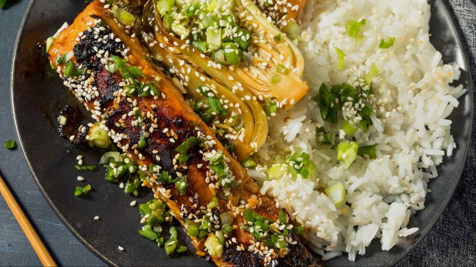 Image of One-Pan Salmon Teriyaki with Baby Bok Choy