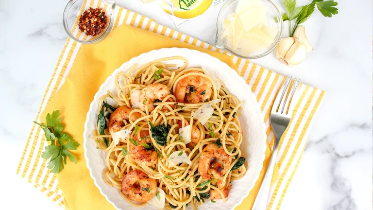 Image of True Lemon Garlic Shrimp Pasta