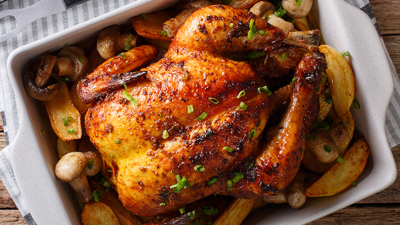 Image of Easiest Dinner Ever - Roasted Chicken and Potatoes