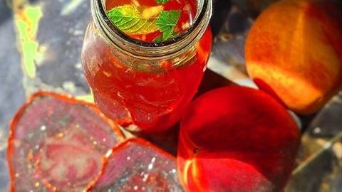 Image of Minty Peachy Iced Tea