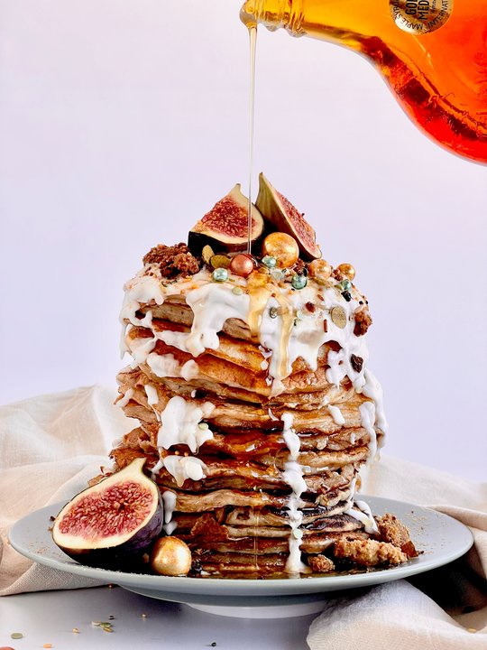 Apple Crumble Pancakes