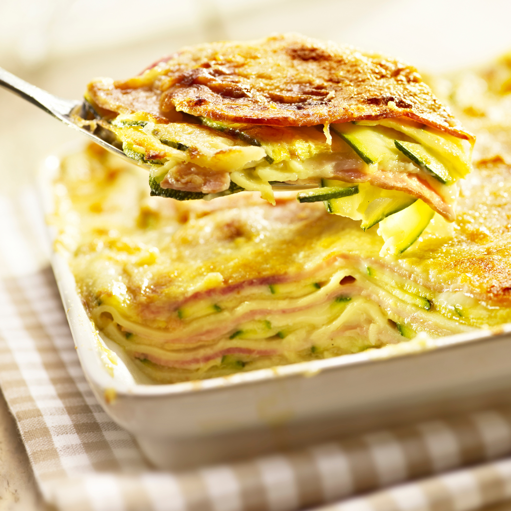 Lasagnes courgettes-chèvre