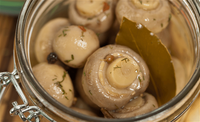 Image of Canned Pickled Mushrooms