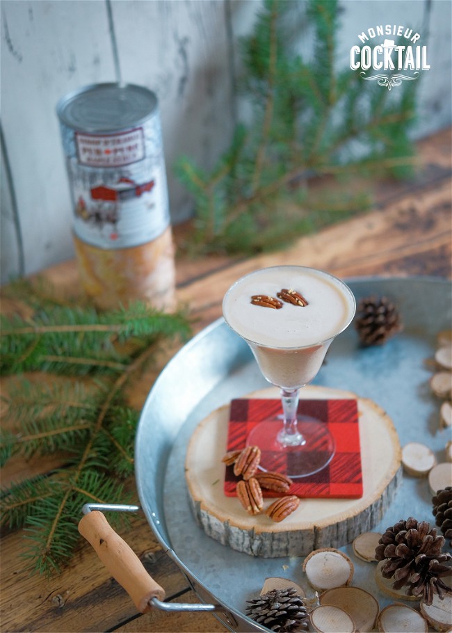 Image of Eggnog pacanes et érable