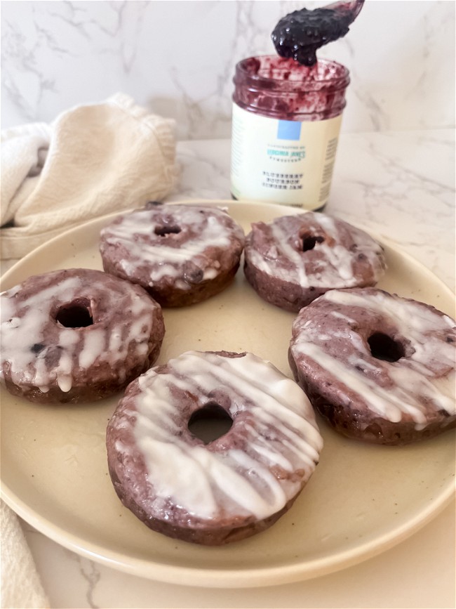 Image of Blueberry Glazed Donuts