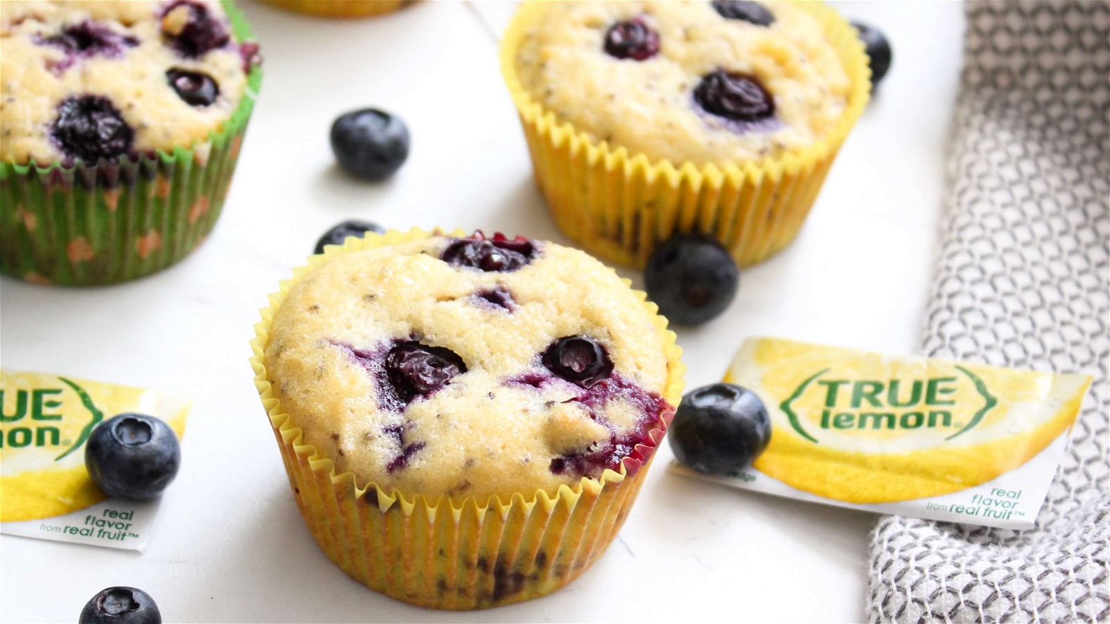 Image of True Lemon Blueberry Chia Muffins