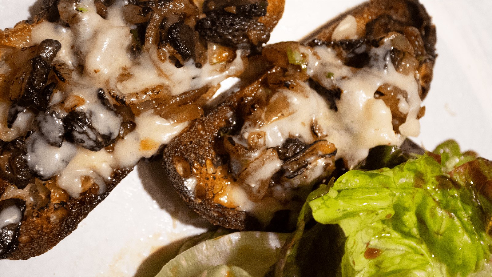 Image of Morel Mushroom Toast with Gouda and Caramelized Onions Recipe