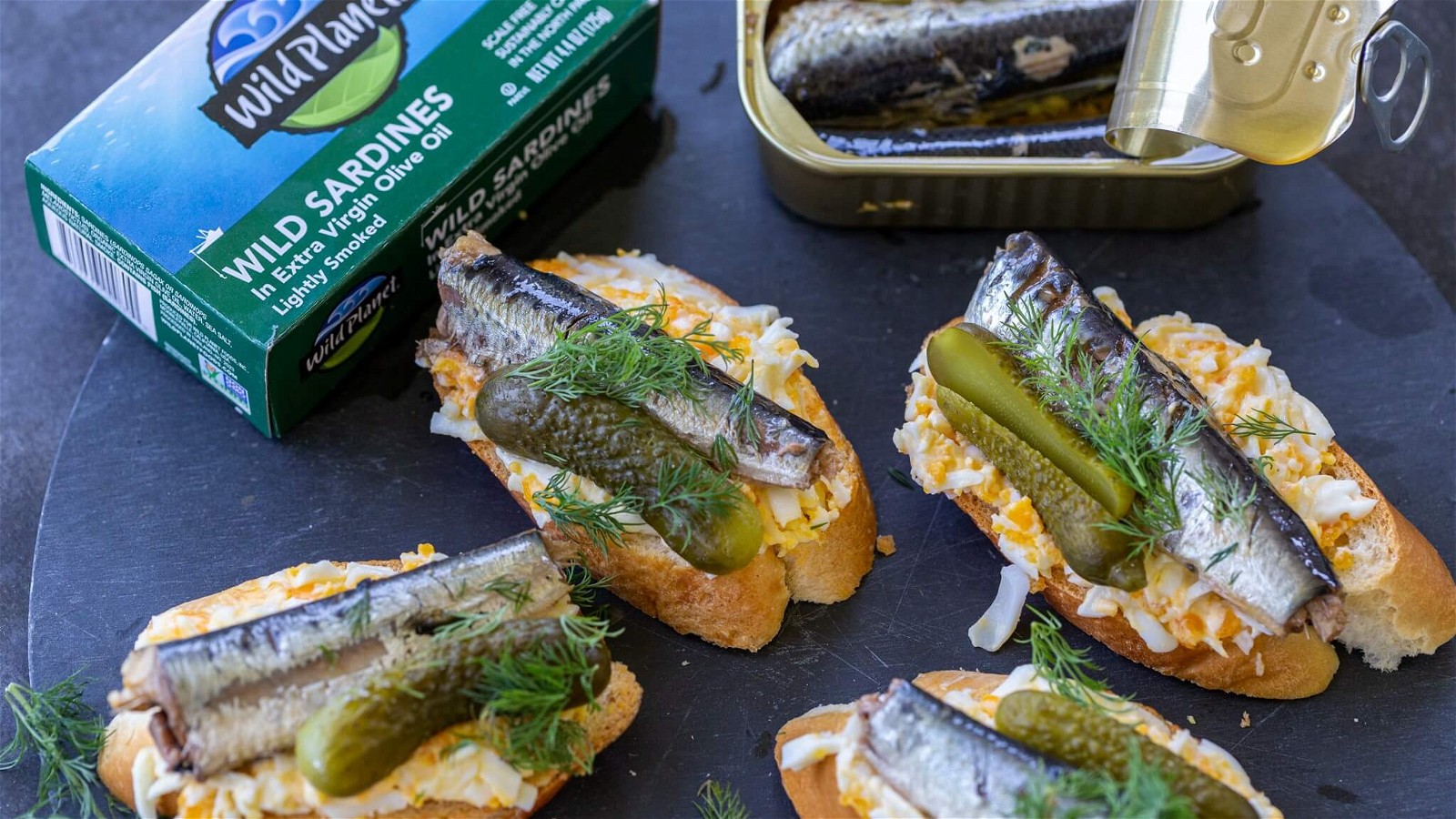 Sardine and Egg Canapés recipe –