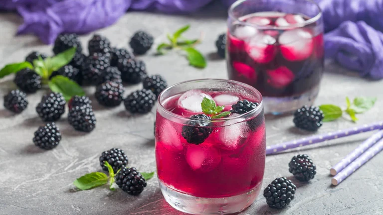 Image of True Lemon Blackberry Gin and Tonic