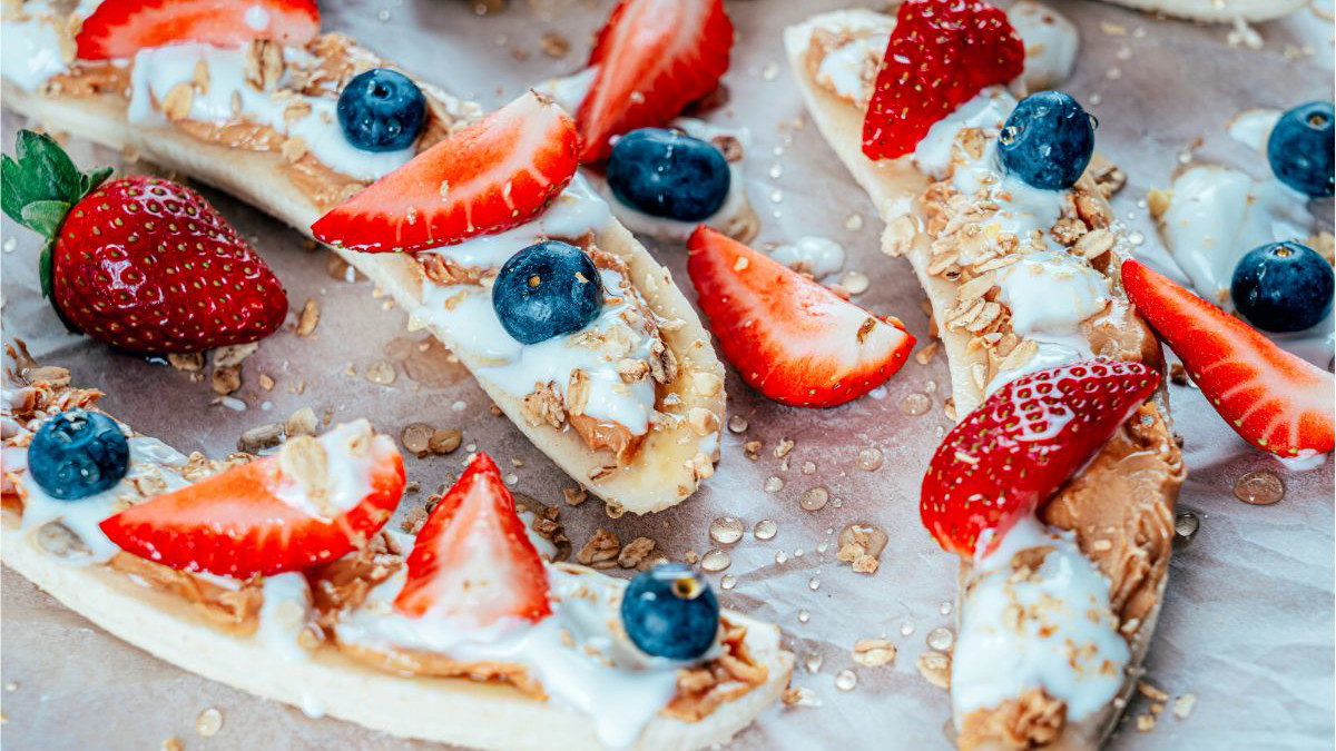 Image of Almond Butter Banana Splits