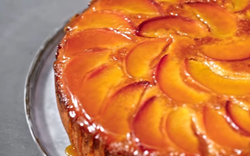 Southern Peach Upside-Down Cake - Image by Waitrose & Partners