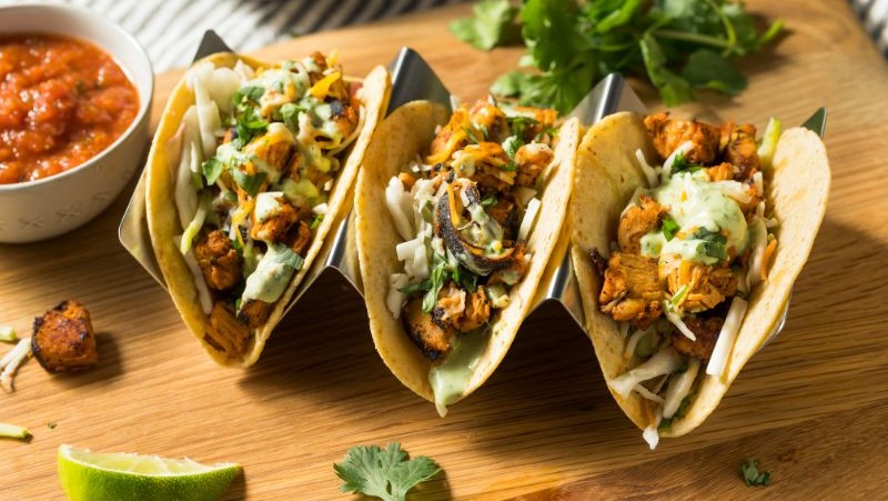 Image of Bourbon Barbecue Chicken Tacos