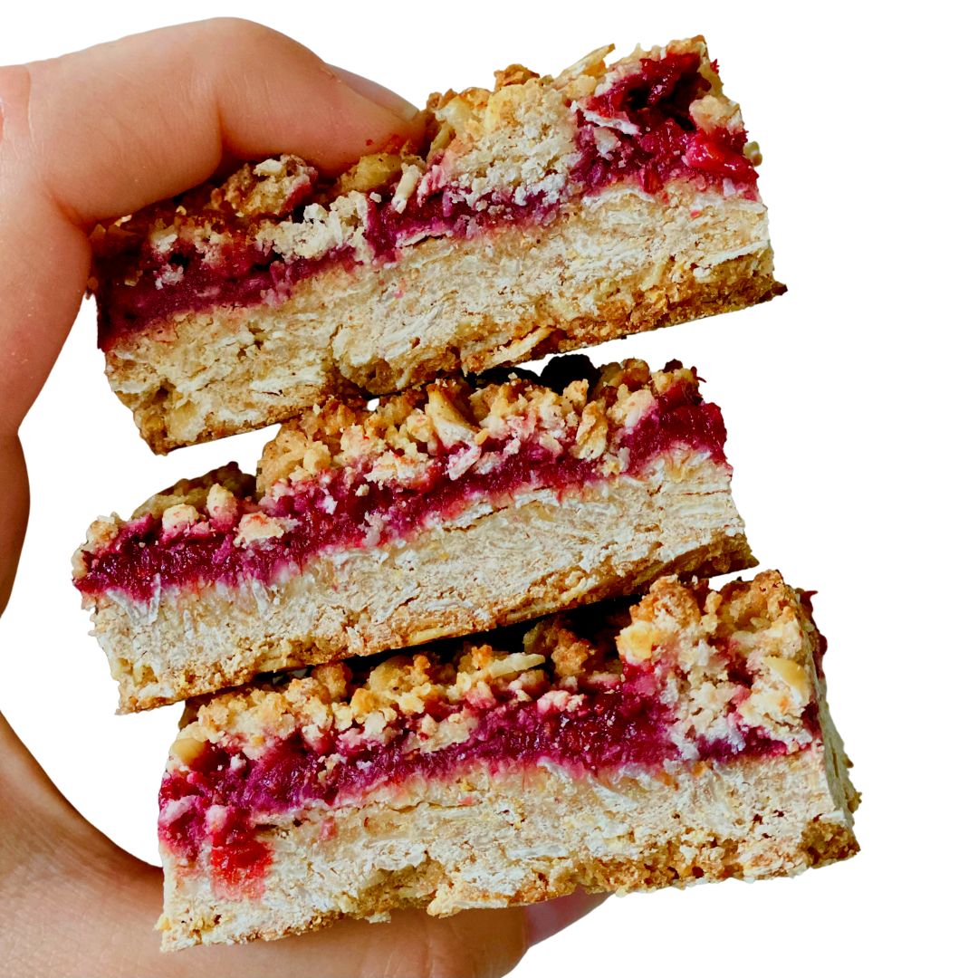 Blueberry & Apple Crumble Slice