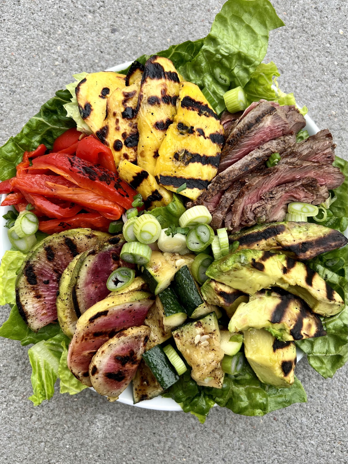 Grilled Steak and Veggie Salad