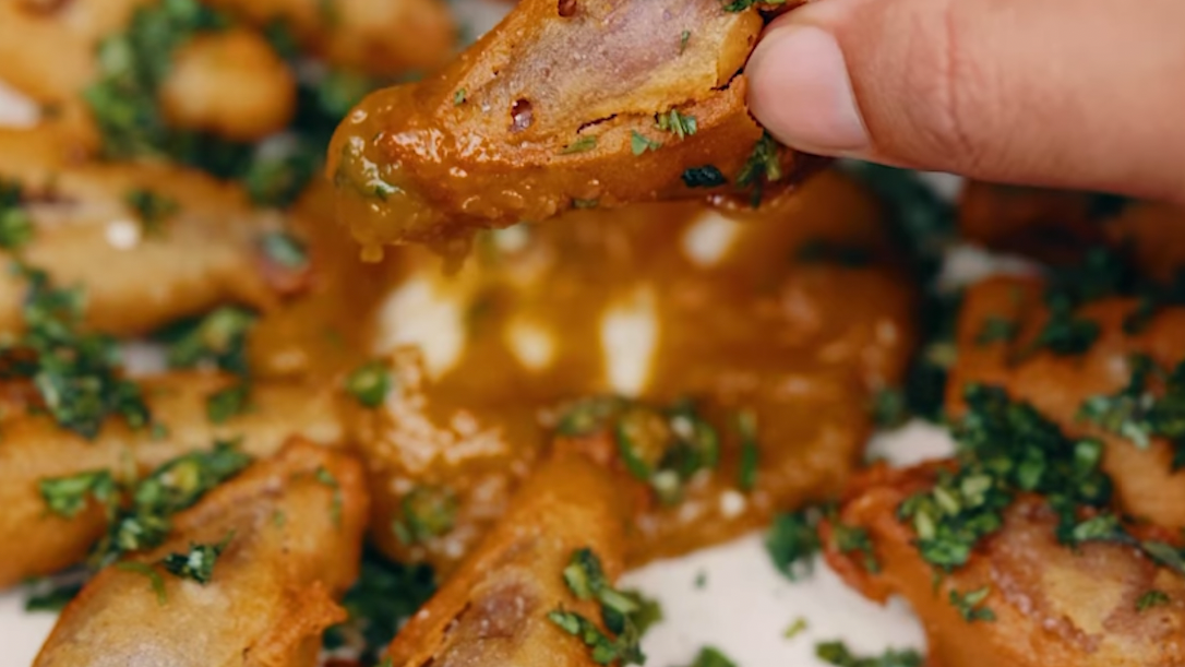 Image of Fried Mini Eggplants