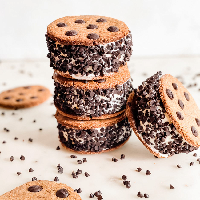 Image of Gluten-Free Chocolate Chip Ice Cream Sandwiches