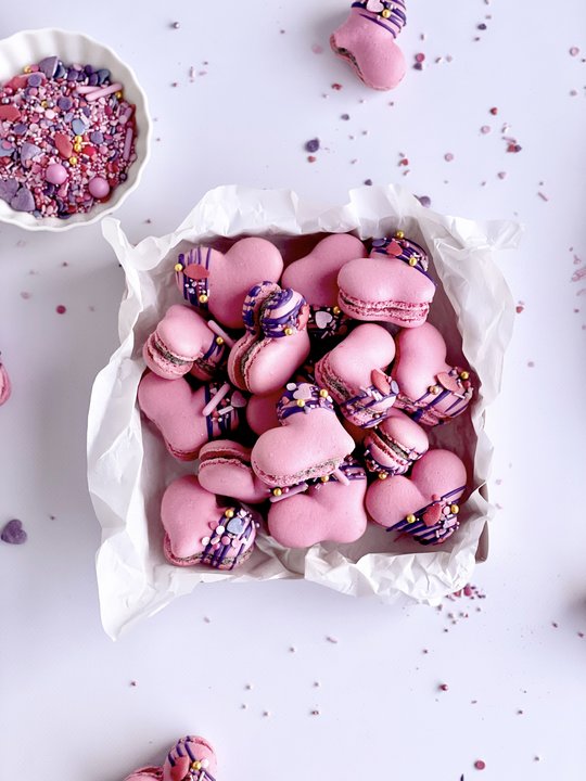 HerzMacarons mit Oreobuttercreme
