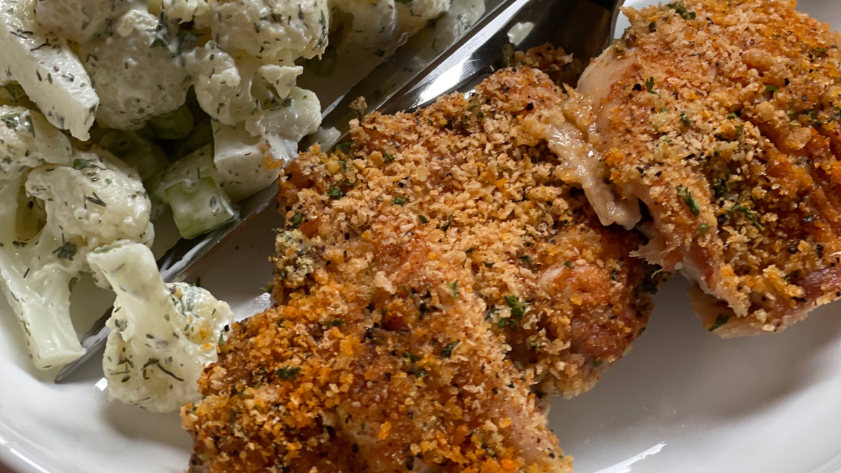Parmesan Panko "Fried" Chicken