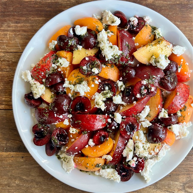 Image of Stone Fruit and Goat Cheese Salad