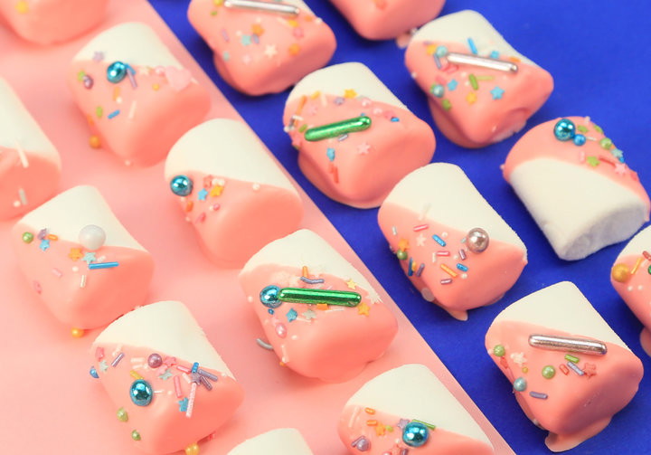 Marshmallows mit SuperDrops und Streuseln