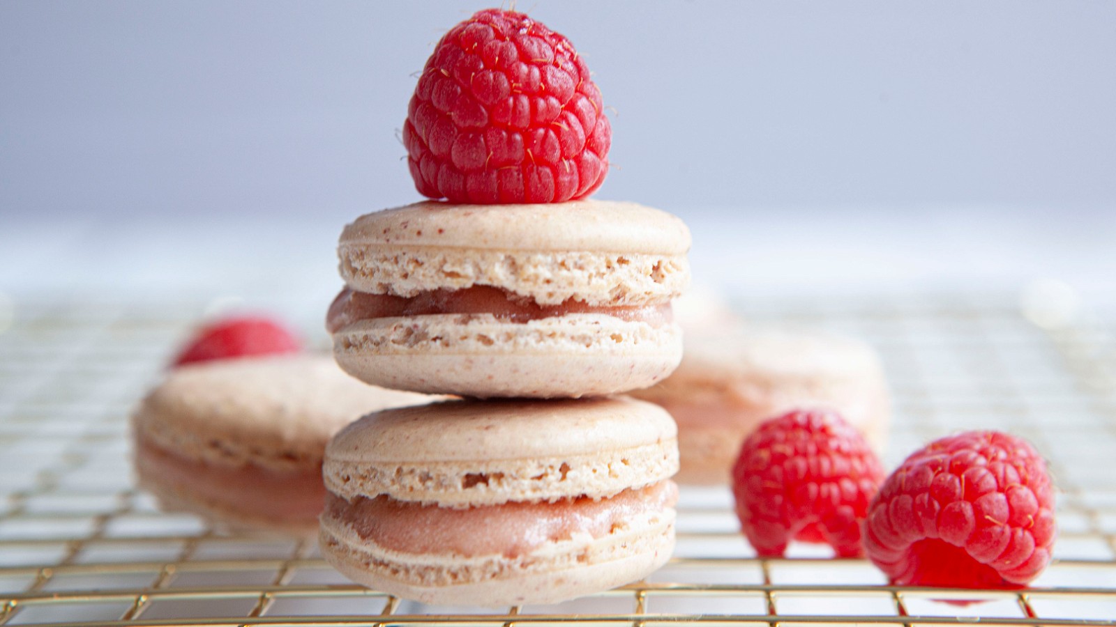 Image of RASPBERRY ROSE MACARONS