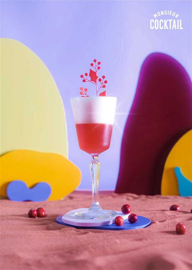 Image of Amaretto sour aux canneberges sans alcool