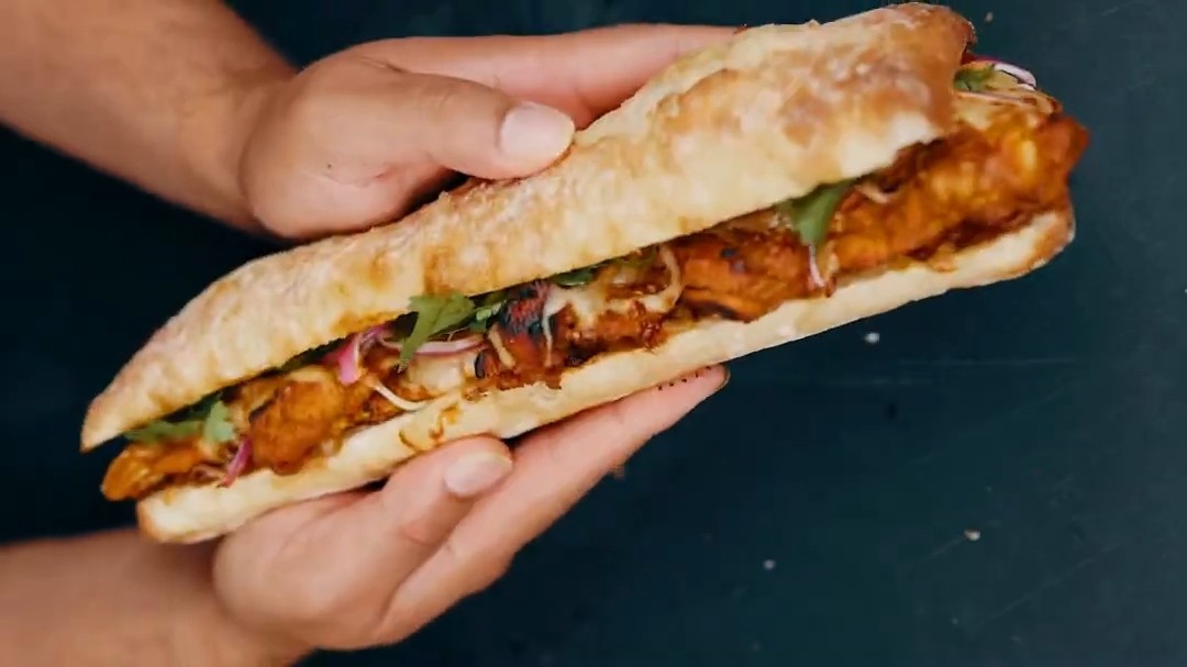 Image of Tandoori chicken melt