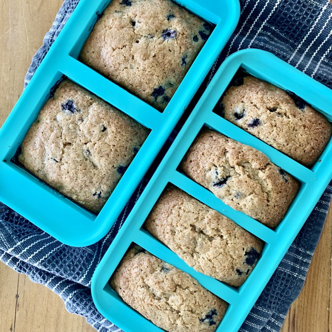 Image of Mini Banana Blueberry Bread