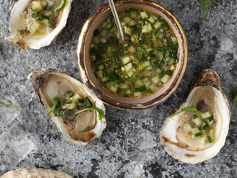 Cucumber Mignonette Recipe | Easy Sauce Recipe for Oysters