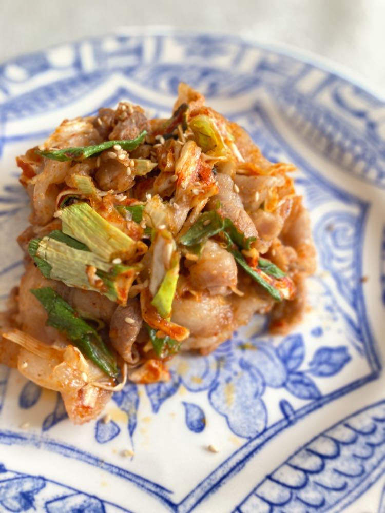 塩豚と乾燥野菜で作る即席キムチ