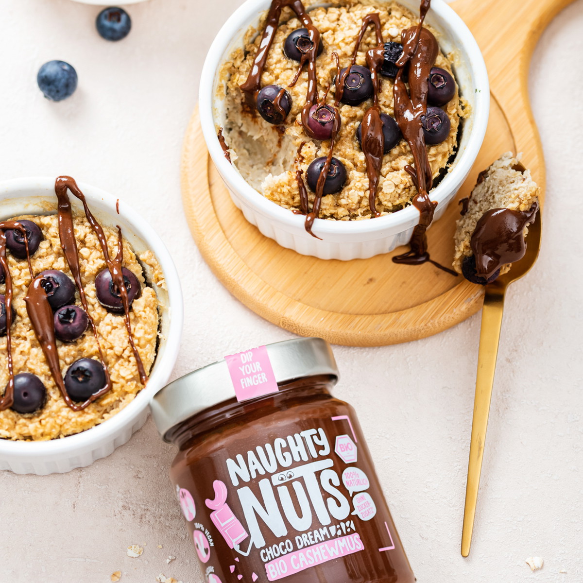 Vegane Baked Oats mit Choco Dream
