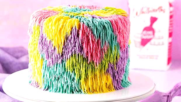 Image of Colourful Shaggy Cake