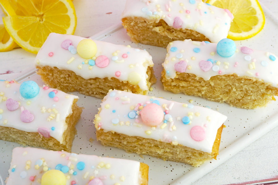 Veganer Zitronenkuchen vom Blech