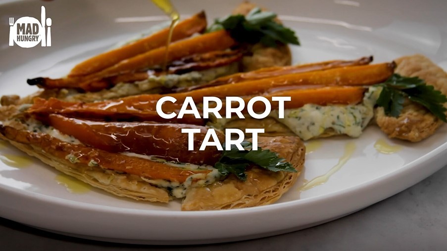 Image of Carrot Tart with Goat Cheese and Ricotta