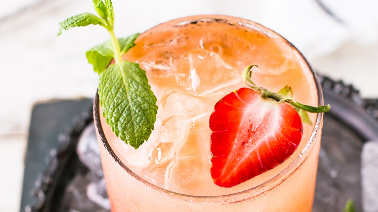 Image of Strawberry Mojito Coffee Cocktail
