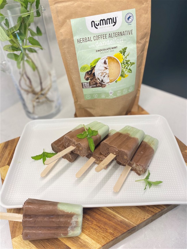 Image of Nummy Vegan Chocolate-Mint Fudgesicles