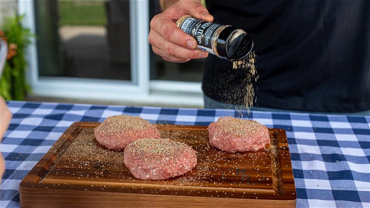 Image of Generously season patties with Bold & Beefy Seasoning and place...
