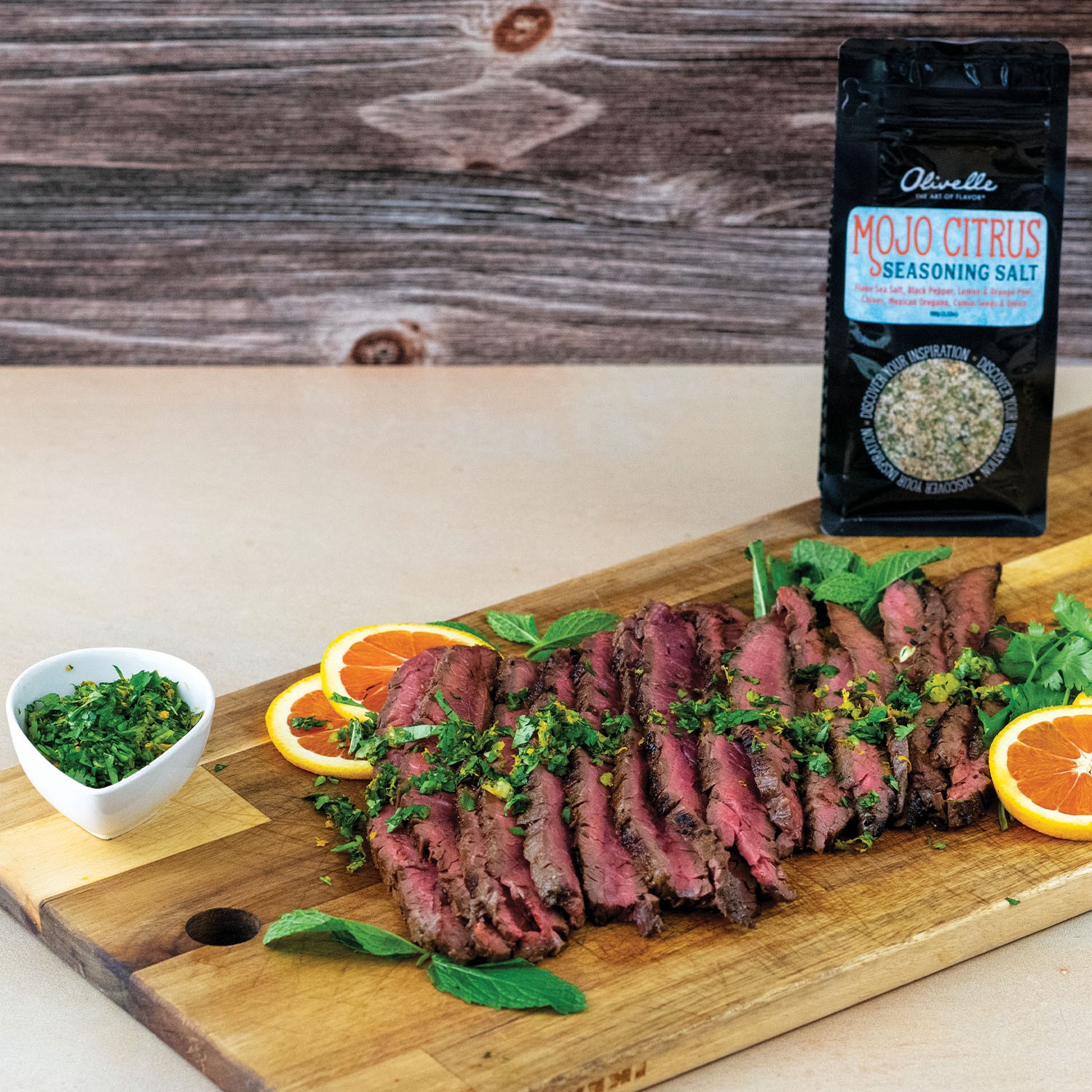 Flank Steak with Mojo Gremolata