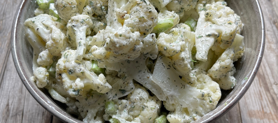Creamy Cauliflower No-Tato Salad