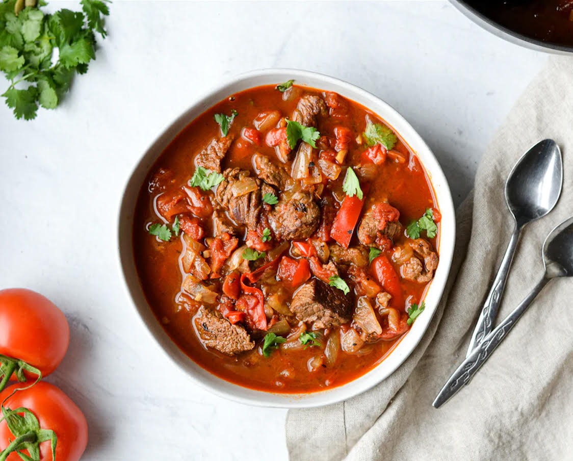 Image of A Hearty Tomato and Meat Stew