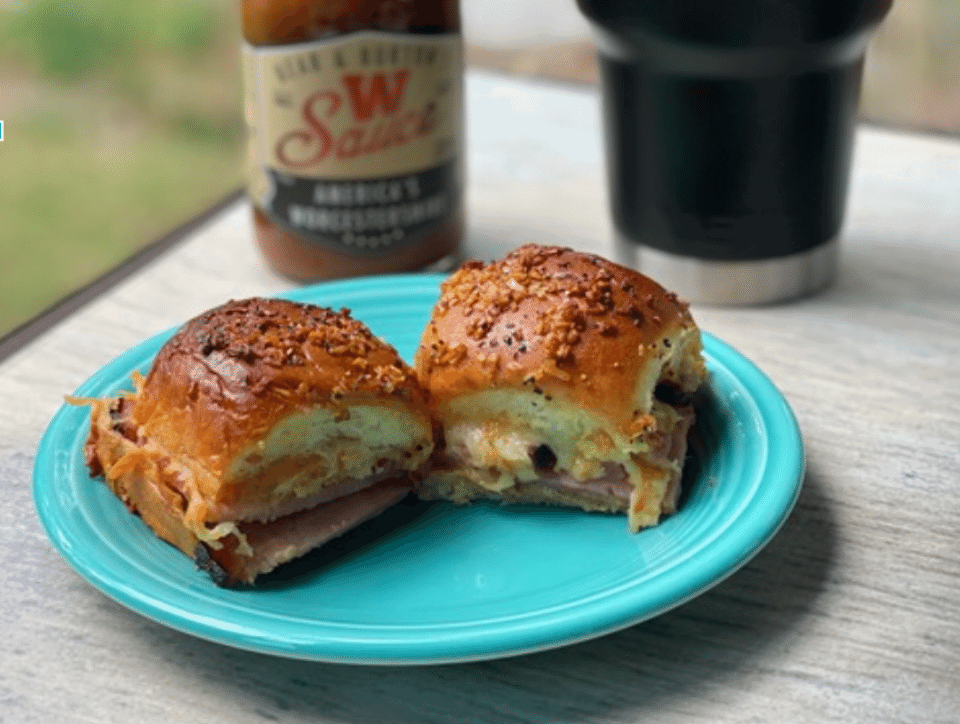 W Sauce Ham & Cheese Sliders