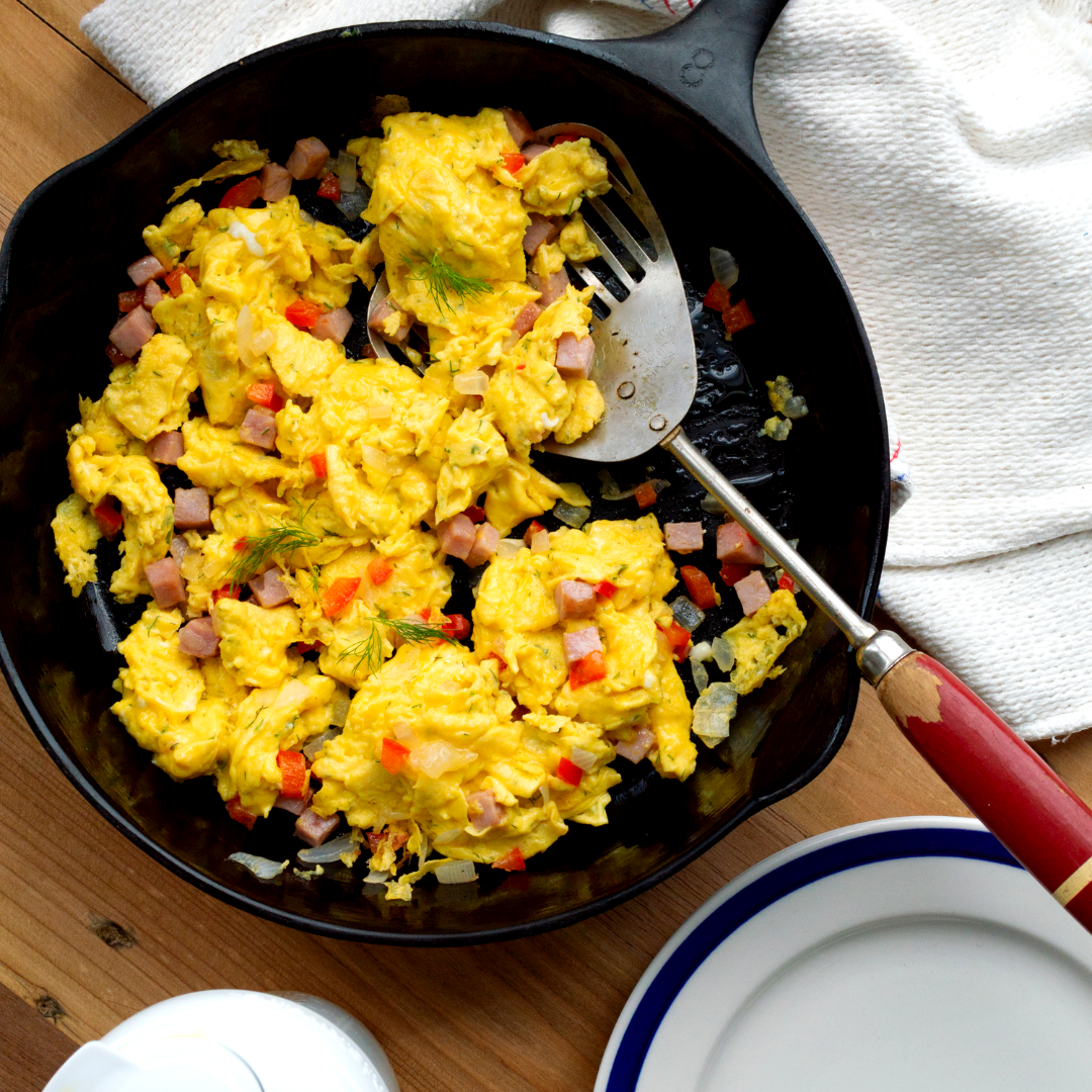 Cast Iron Scrambled Eggs by cleanfoodiecravings, Quick & Easy Recipe