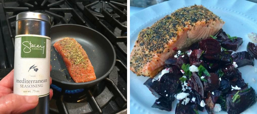 Juicy Mediterranean Salmon a Lean & Green Recipe