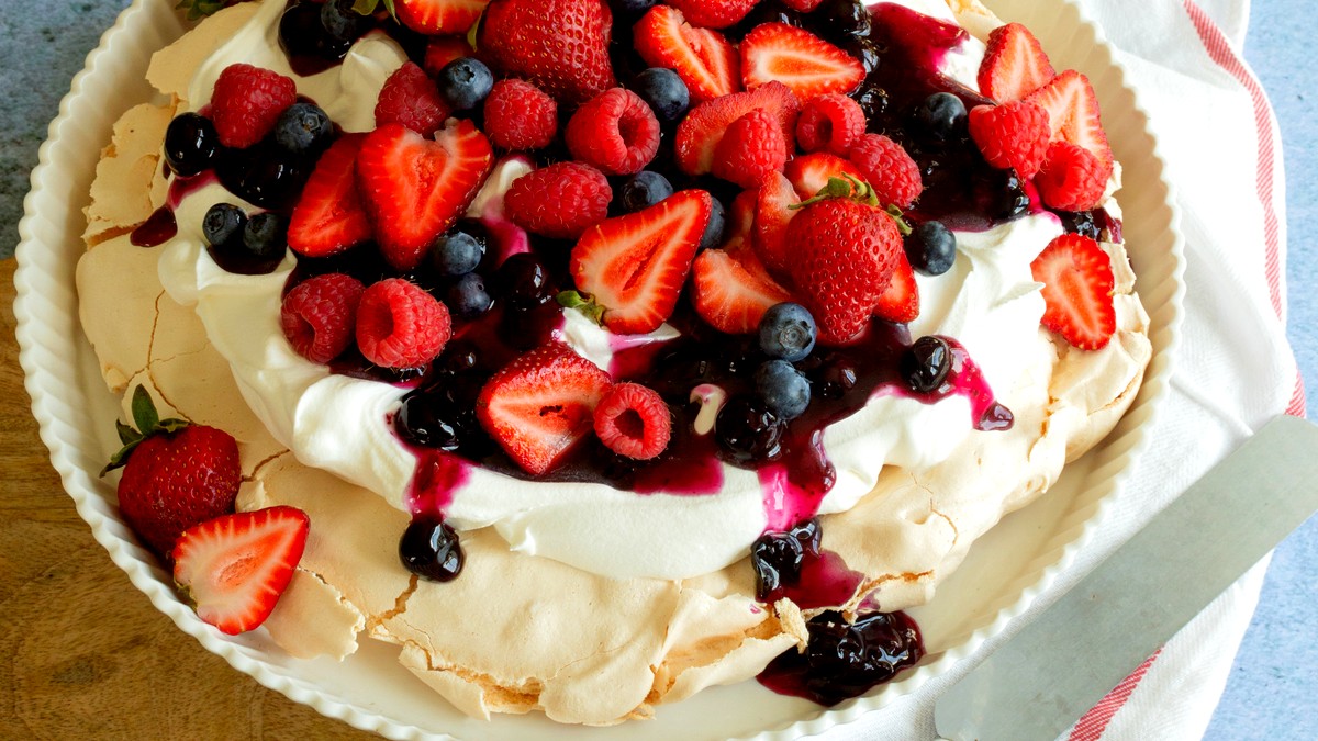 Image of Red White & Blue Pavlova