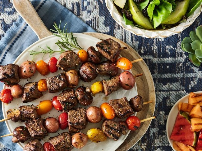 Image of Grilled Sirloin Steak Kabobs