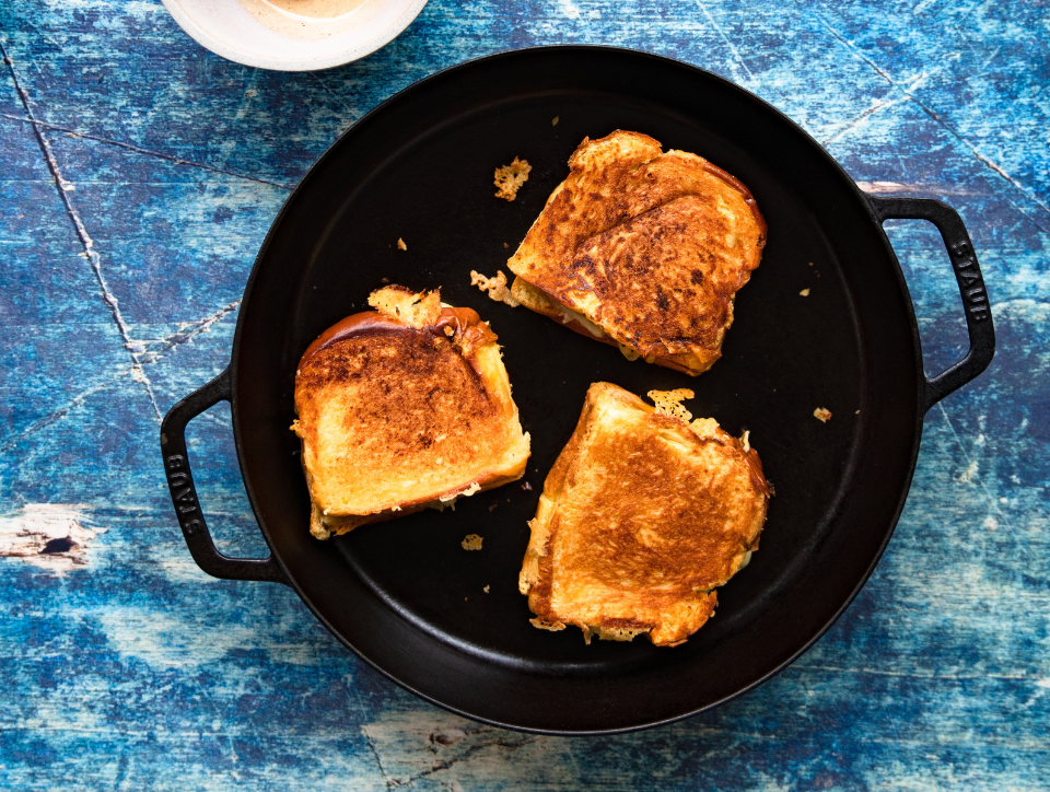 W Sauce Grilled Cheese Sandwich