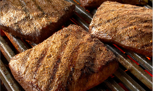 Image of Flat Iron Steaks with Cumin-Lime Butter