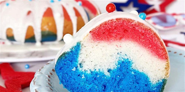 Image of Easy Fourth of July Bundt Cake