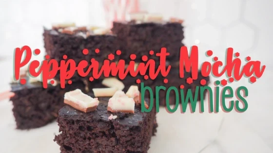 Image of Peppermint Mocha Black Bean Brownies Using Instant Coffee