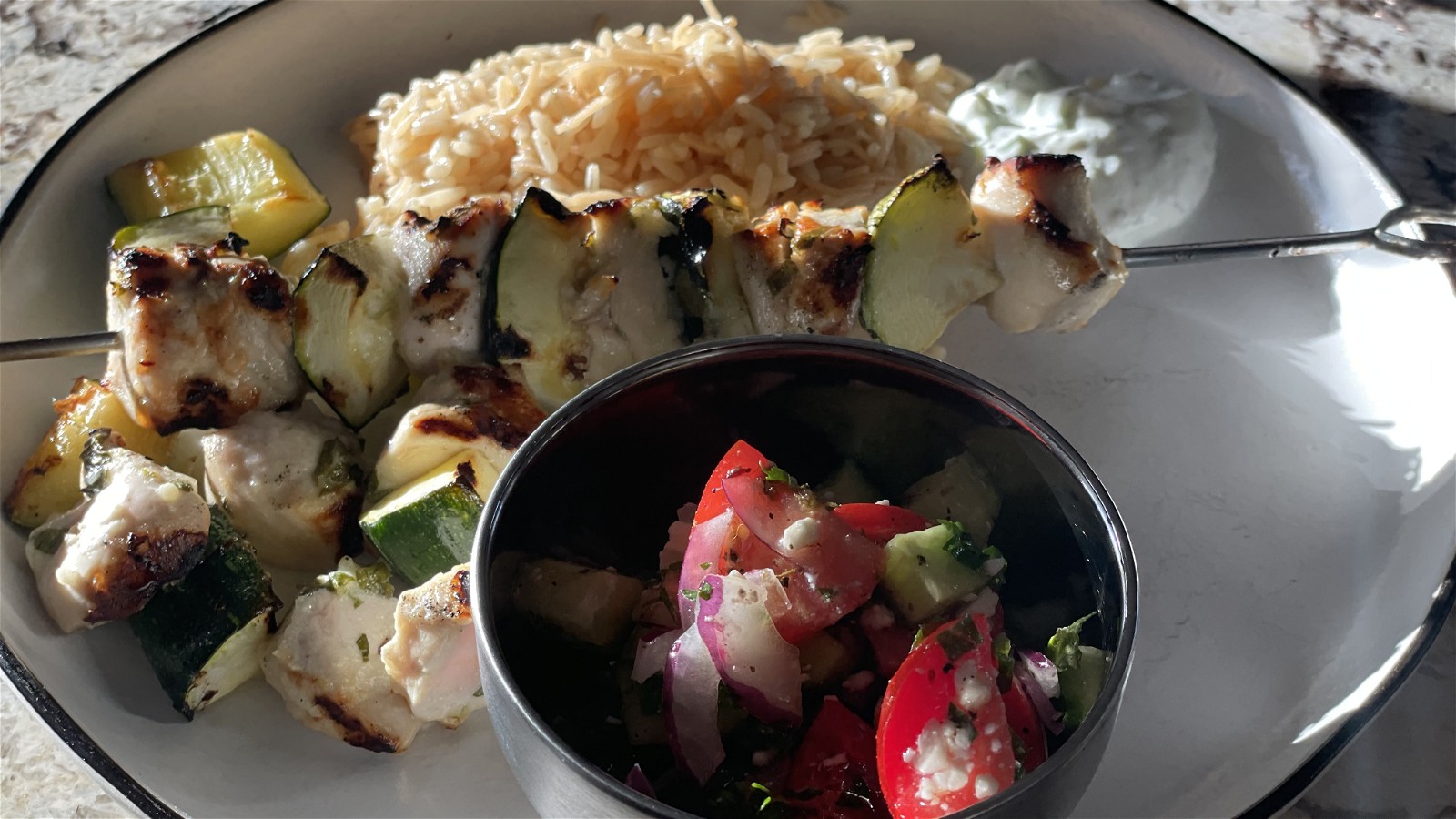 Image of Chicken and Zucchini Kabobs 
